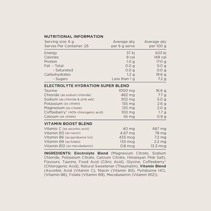 Switch Nutrition Hydrate Electrolytes No Added Sugar Mango Passionfruit 6g (Pack of 20)
