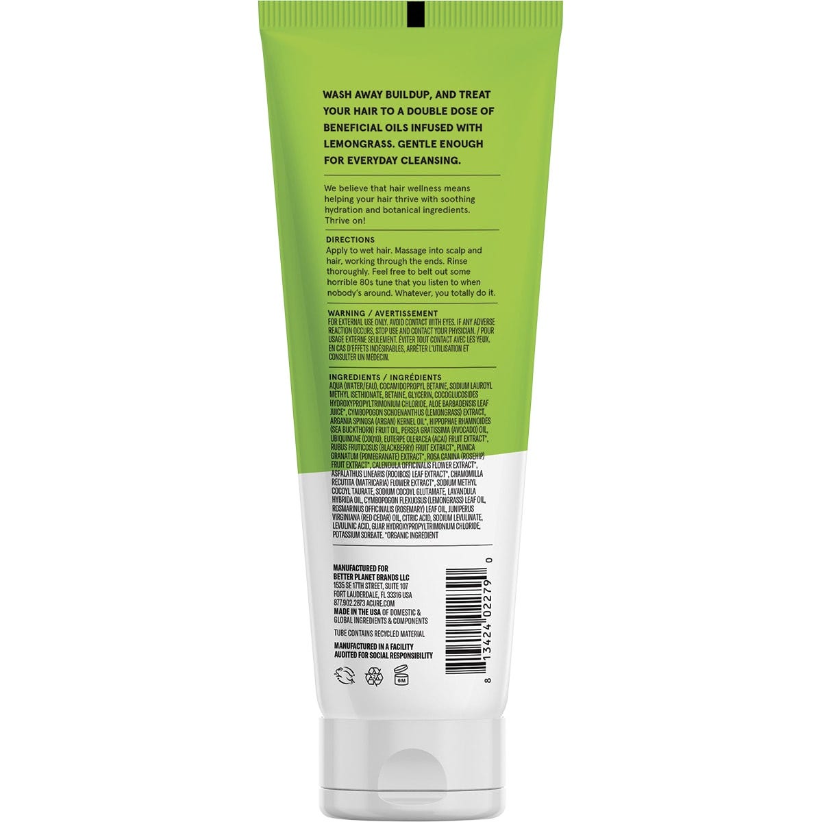 ACURE Curiously Clarifying Shampoo Lemongrass 236.5ml Payless 4 Organics