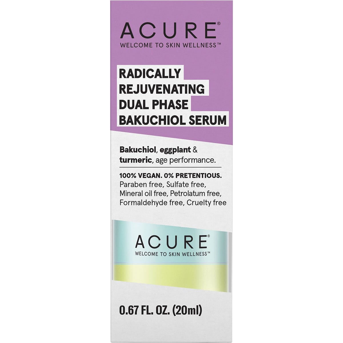 ACURE Radically Rejuvenating Dual Phase Bakuchiol Serum 20ml Payless 4 Organics