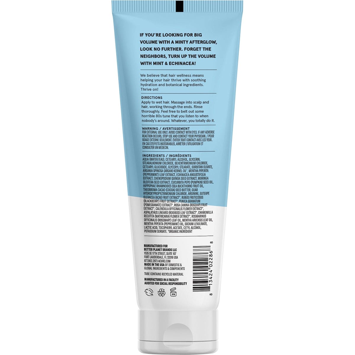 ACURE Vivacious Volume Conditioner Mint 236.5ml Payless 4 Organics