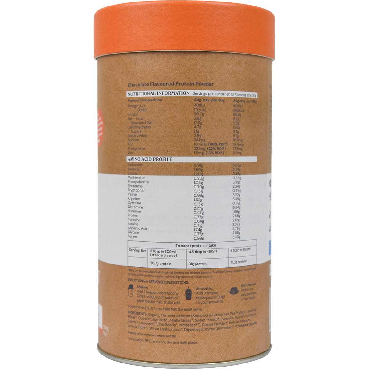 Amazonia Raw Gentle Digest Paleo Protein Chocolate 500g Payless 4 Organics