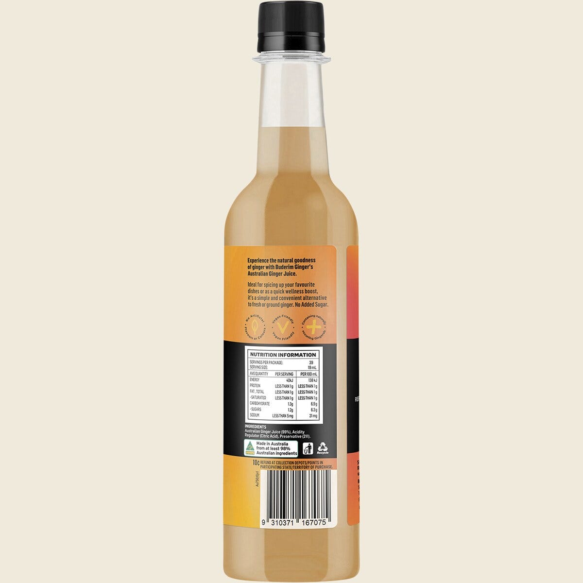 Buderim Ginger Australian Ginger Juice 750ml