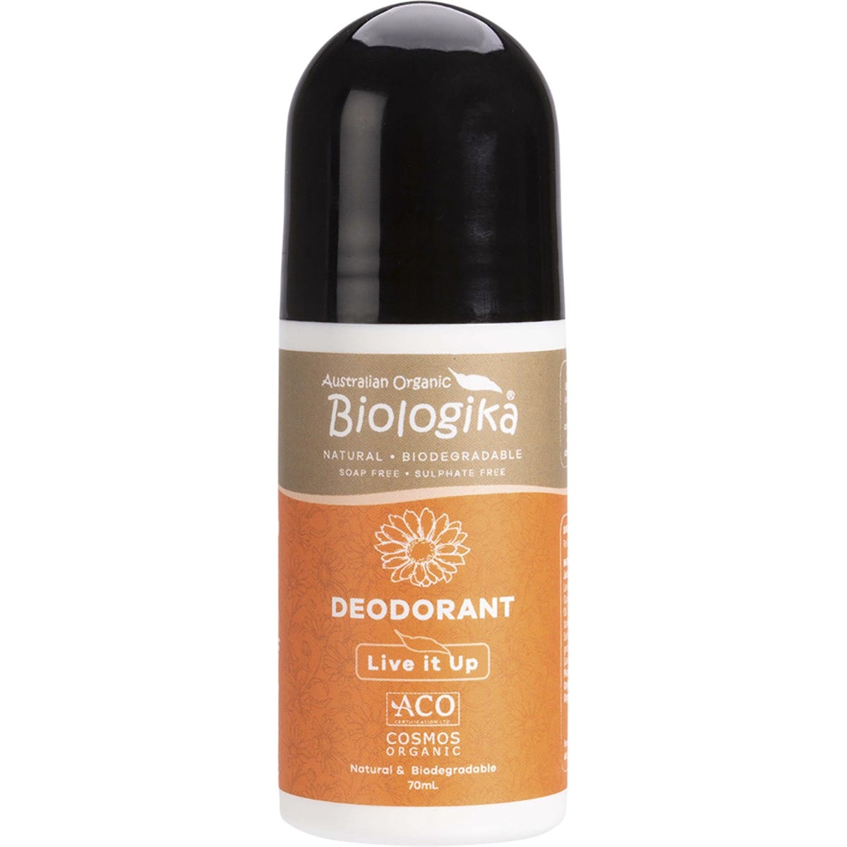 Biologika Roll-On Deodorant Live It Up 70ml Payless 4 Organics