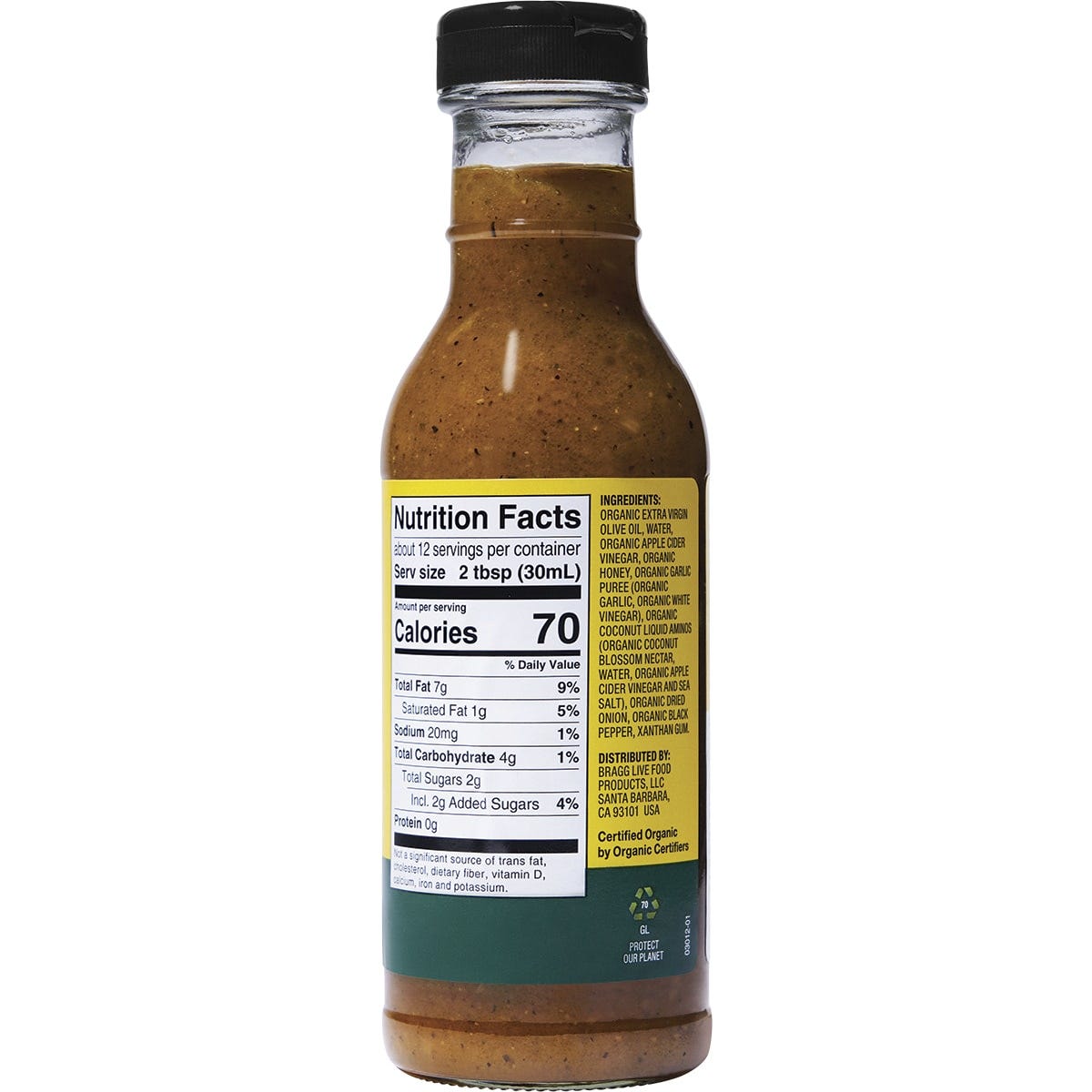 Bragg Salad Dressing & Marinade Vinaigrette 354ml Payless 4 Organics