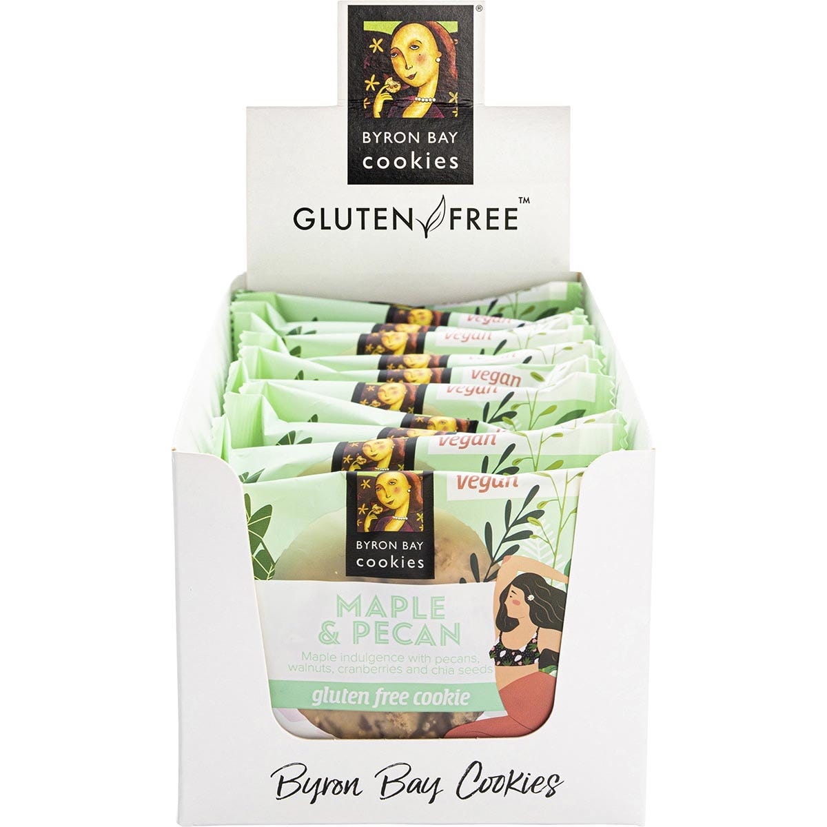 Byron Bay Cookies Gluten Free Cookies Maple & Pecan 60g (Pack of 12) Payless 4 Organics
