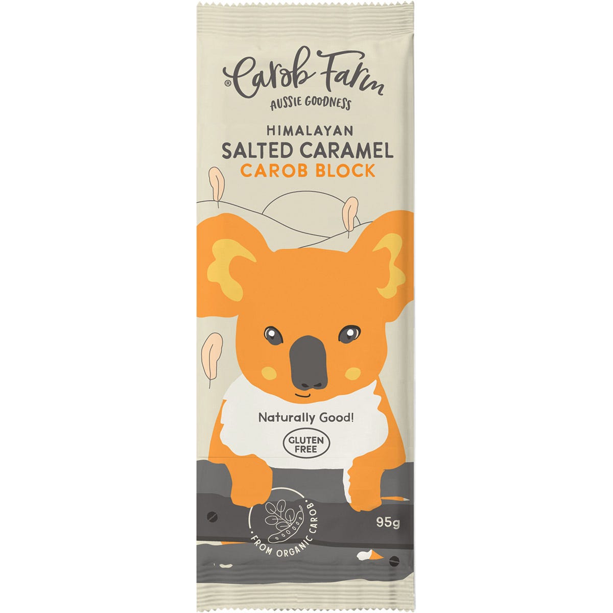 Carob Farm Carob Block Salted Caramel 95g (Pack of 12) Payless 4 Organics