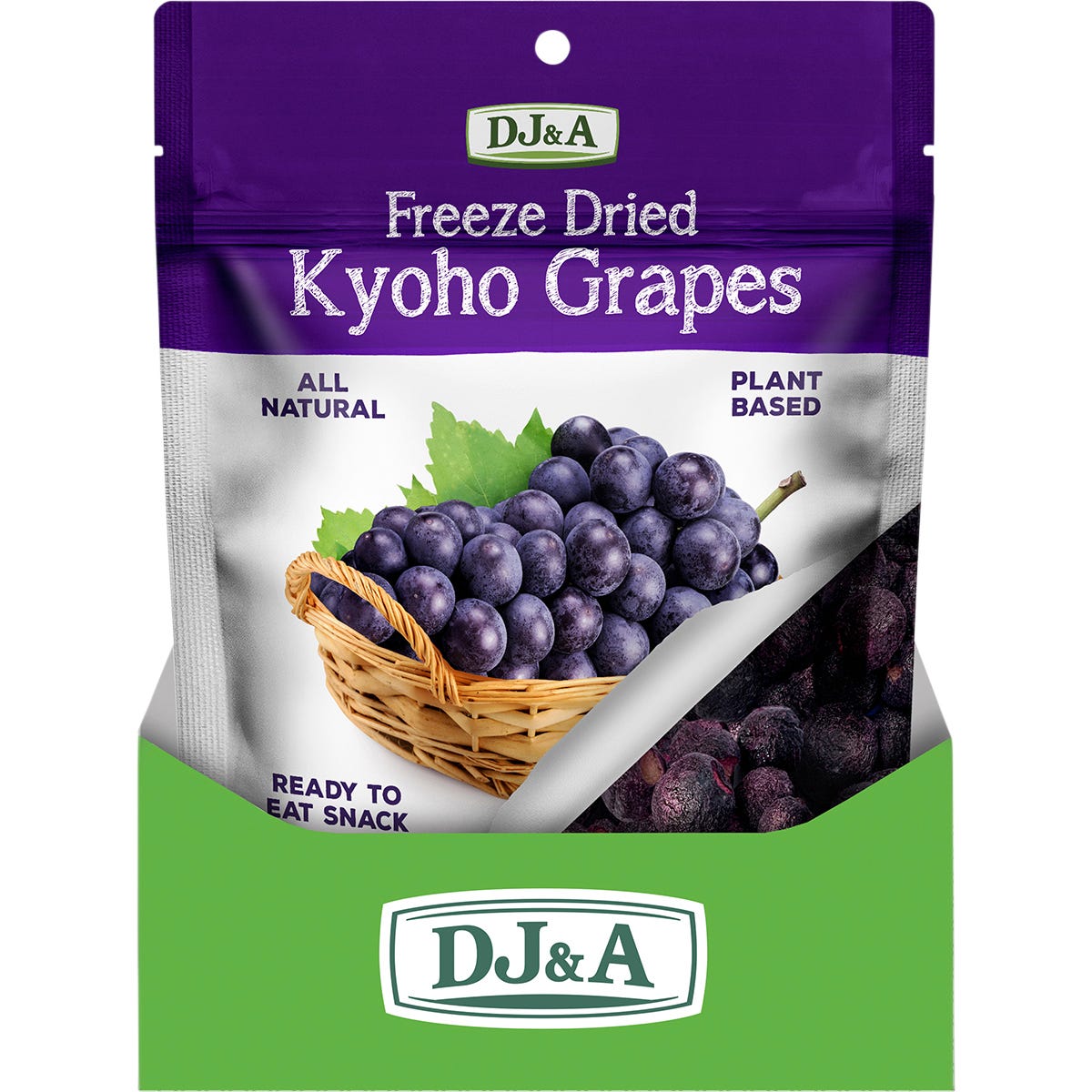 DJ&A Freeze Dried Kyoho Grapes 25g (Pack of 10) Payless 4 Organics