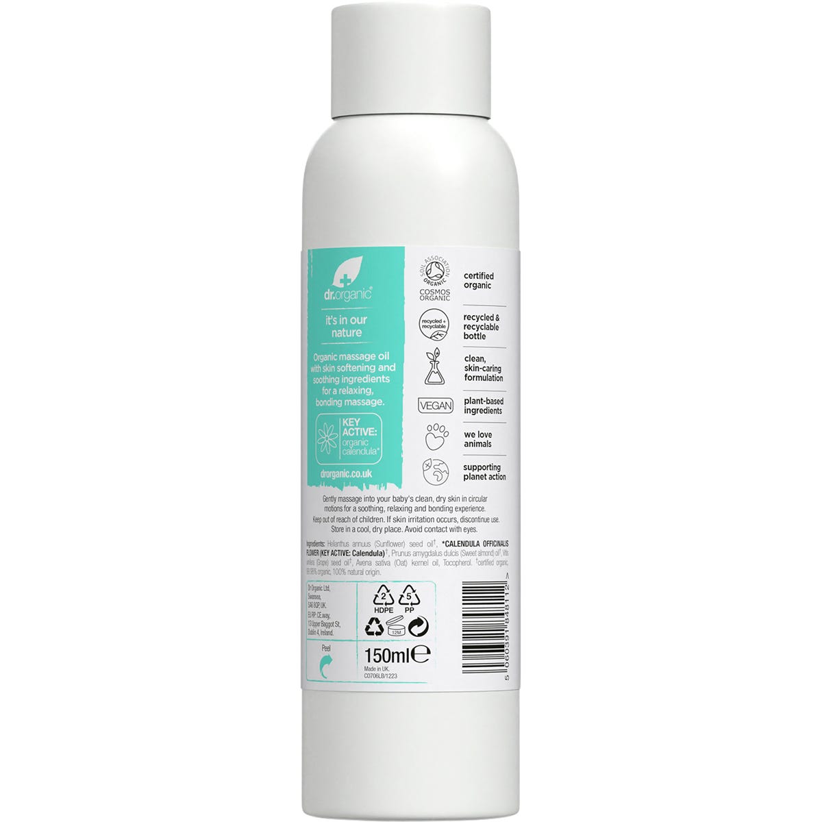 Dr Organic Baby Massage Oil with Calendula 150ml Payless 4 Organics