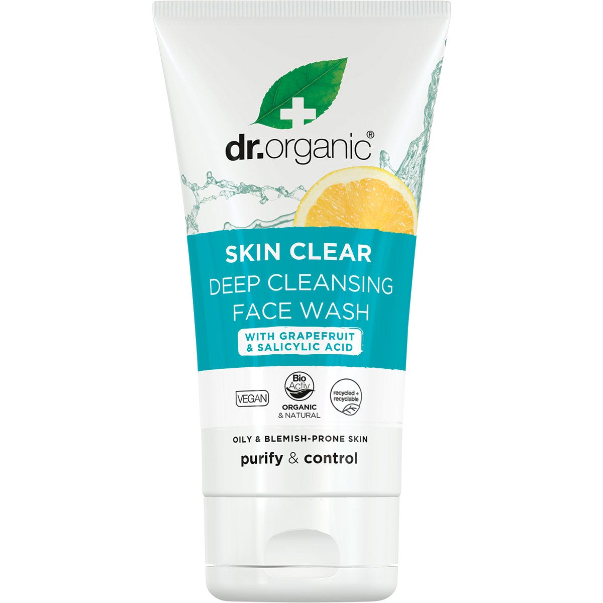 Dr Organic Deep Cleansing Face Wash Skin Clear 125ml Payless 4 Organics