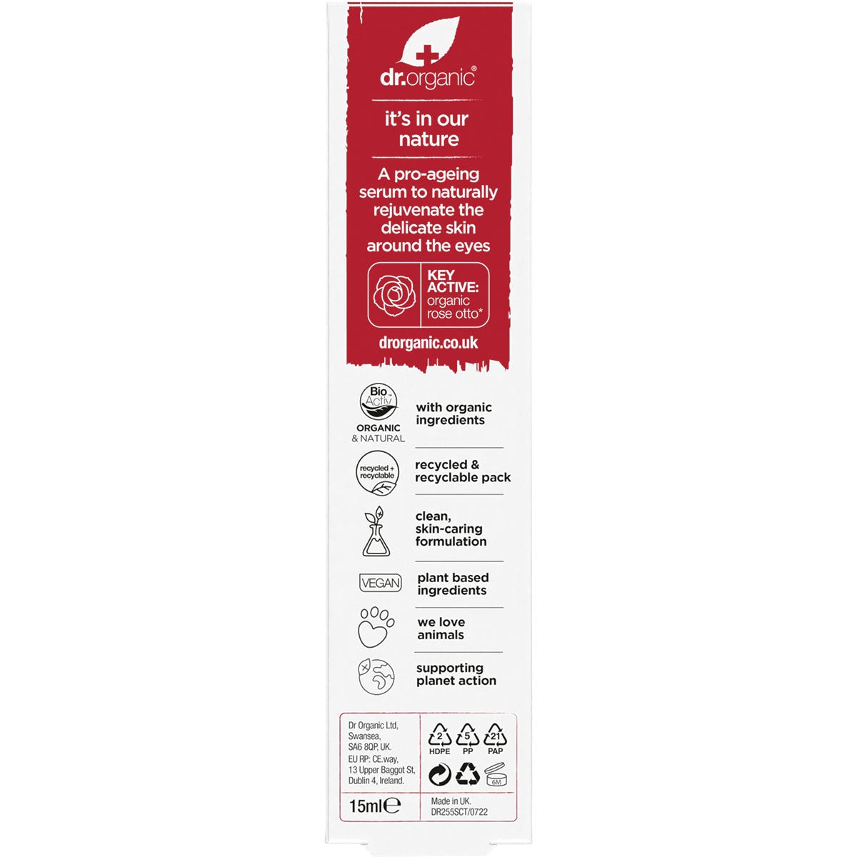 Dr Organic Eye Serum Rose Otto 15ml Payless 4 Organics