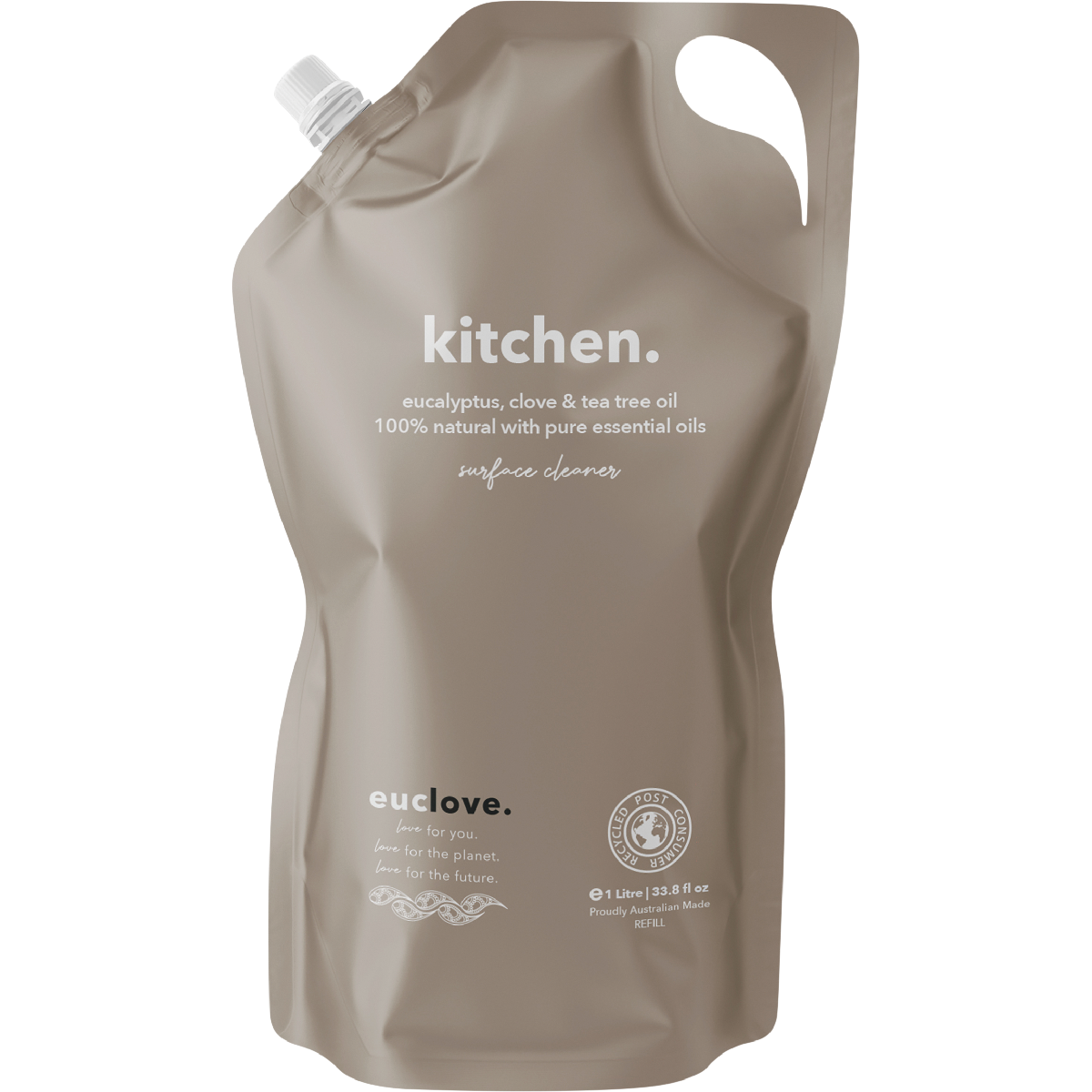 Euclove Kitchen Cleaner Refill Eucalyptus, Clove & Tea Tree 1L