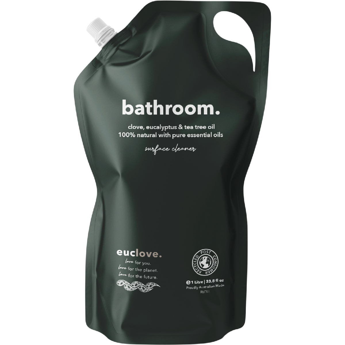 Euclove Bathroom Cleaner Refill Eucalyptus, Clove & Tea Tree 1L
