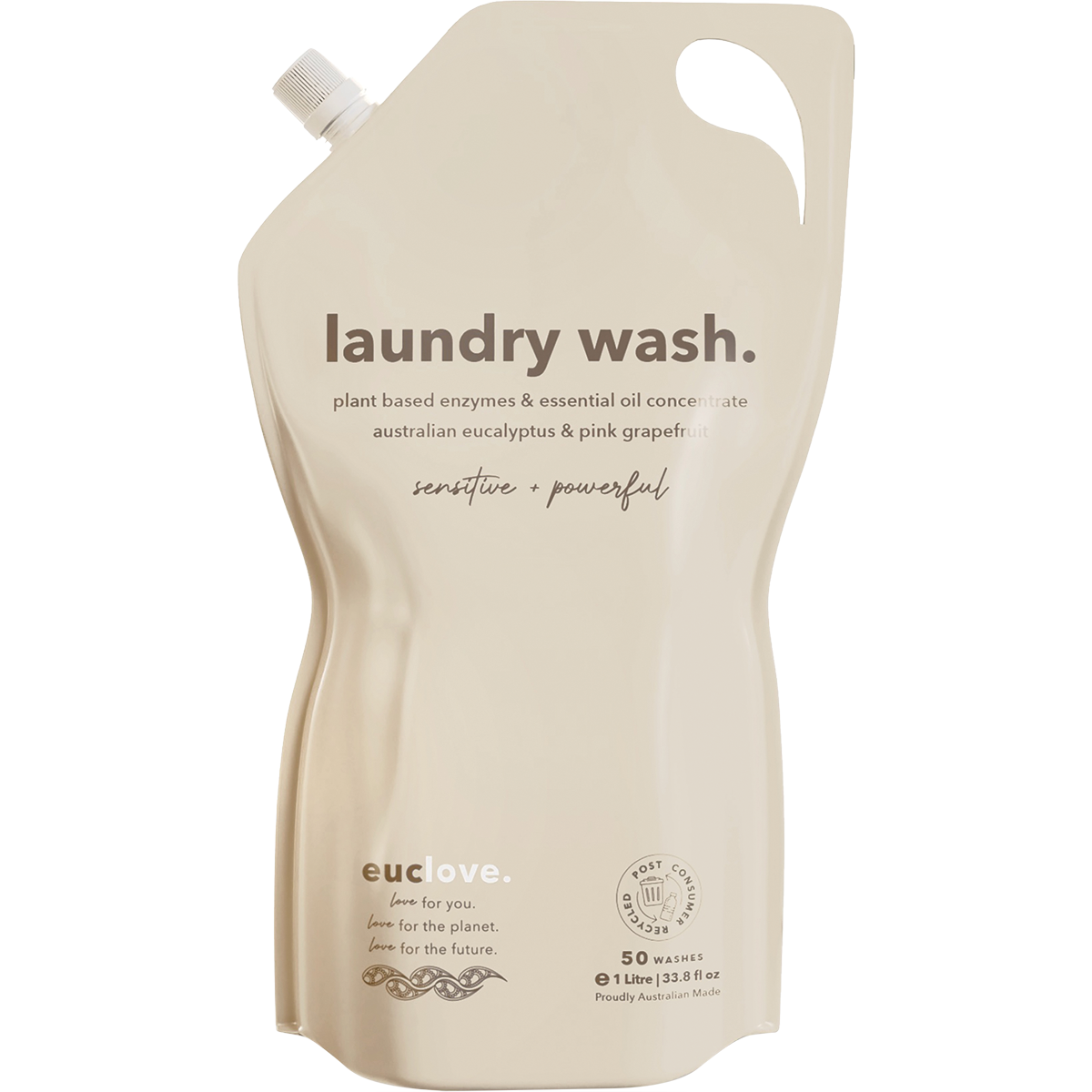 Euclove Laundry Concentrate Refill Eucalyptus & Pink Grapefruit 1L