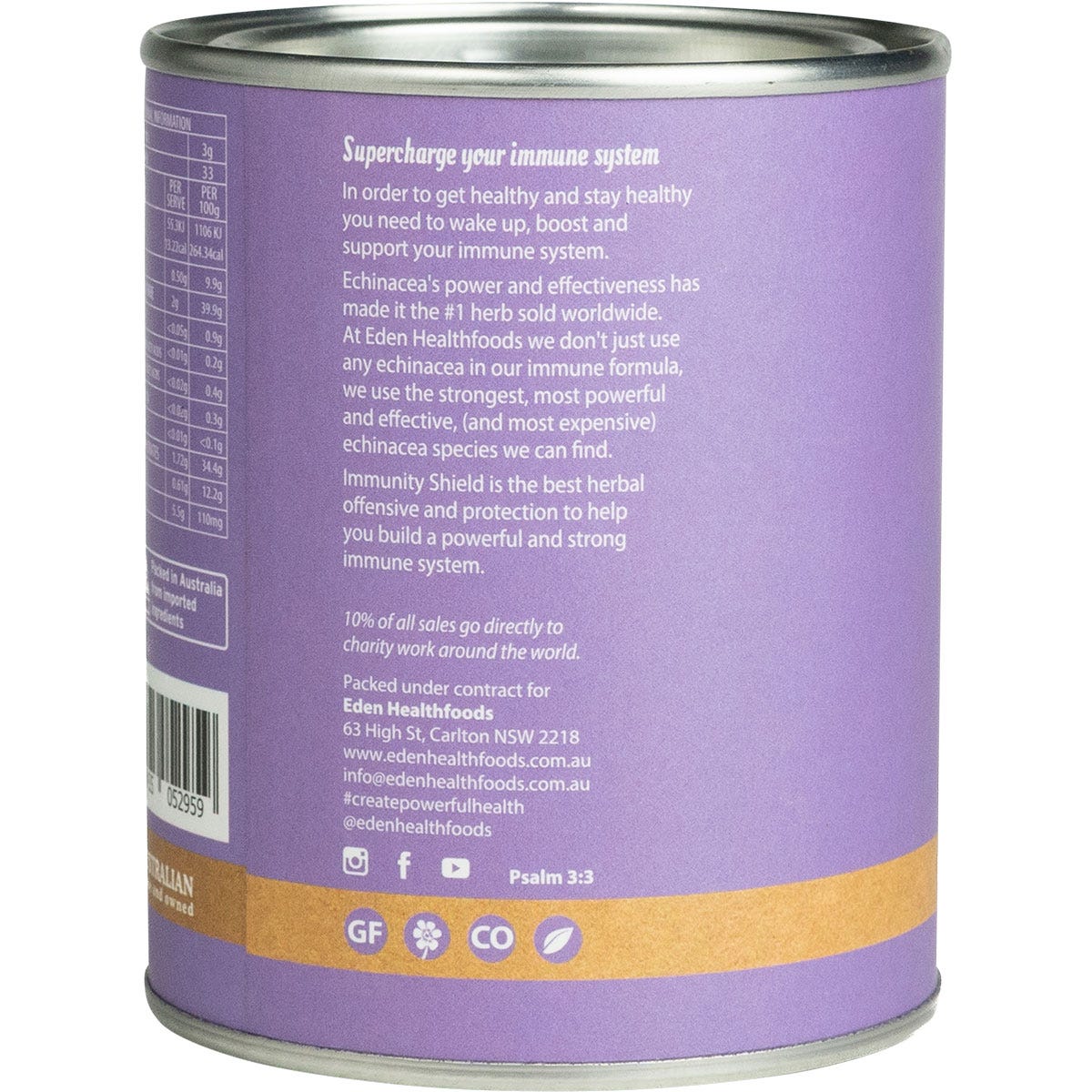 Eden Healthfoods Immunity Shield Herbal Immune Boosting Formula 100g Payless 4 Organics