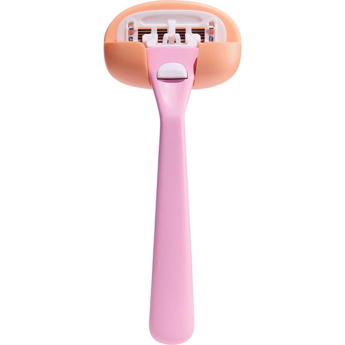 Lilac Gem starter set razor with a five-blade head and ergonomic handle on a white background.