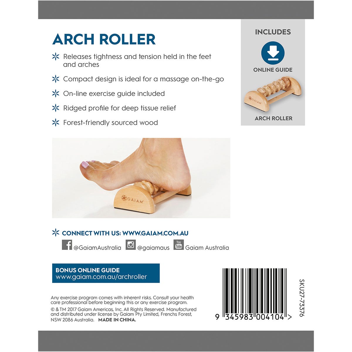 Gaiam Natural Health Arch Roller Payless 4 Organics