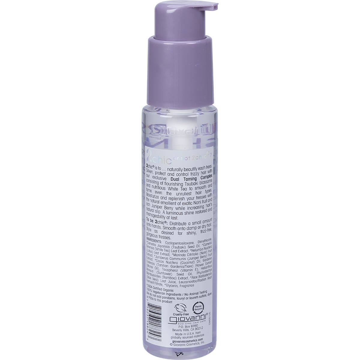 Giovanni Anti-Frizz Smoothing Hair Serum Ultra Shine All Hair 81ml Payless 4 Organics