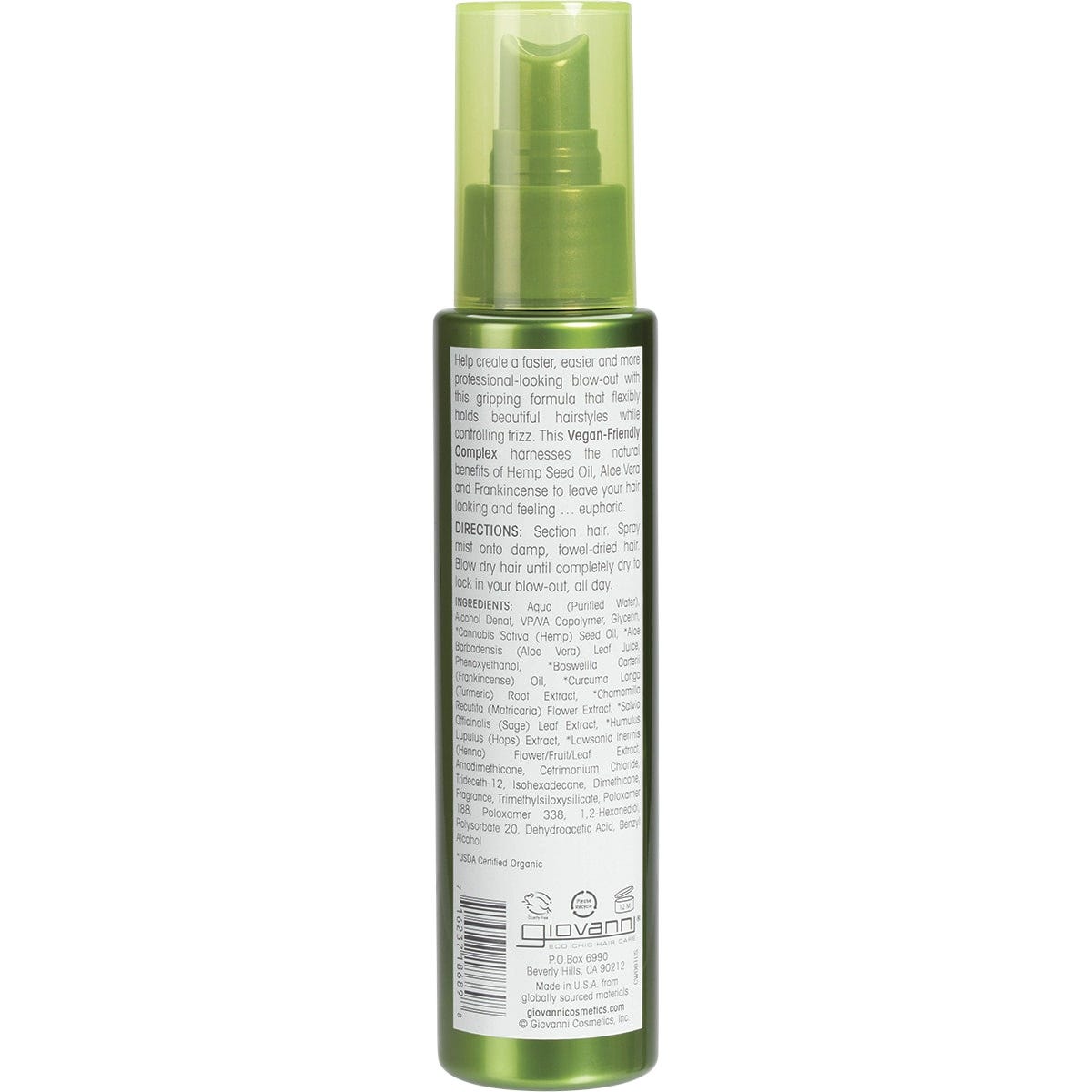 Giovanni Blow-Out Spray Hemp Hydrating 118ml Payless 4 Organics