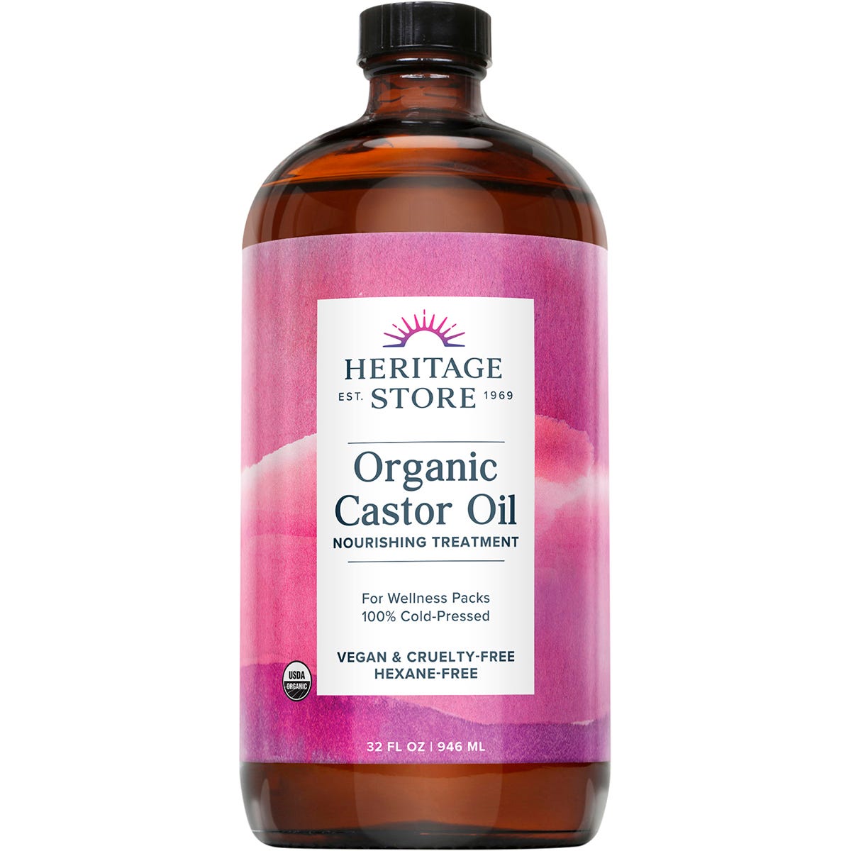 Heritage Store Organic Castor Oil 946ml Payless 4 Organics
