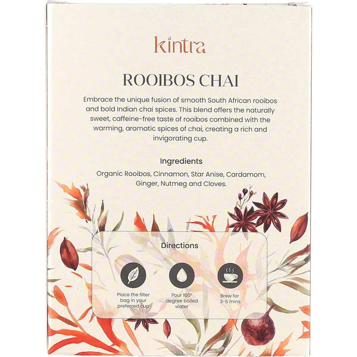 Kintra Foods Rooibos Chai Tea Bags 32 Pack