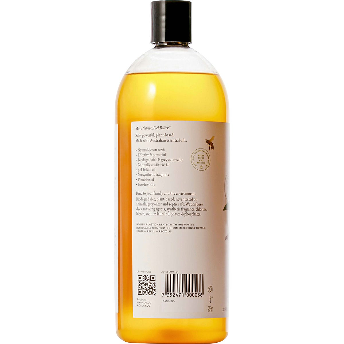 Koala Eco Dish Soap Lemon Myrtle & Mandarin(Refill) 1L Payless 4 Organics