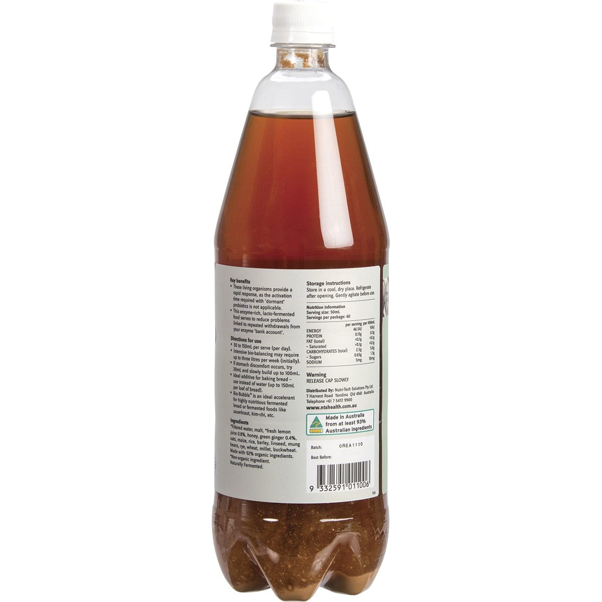 NTS Health Bio-Bubble Probiotic 1.25L Payless 4 Organics
