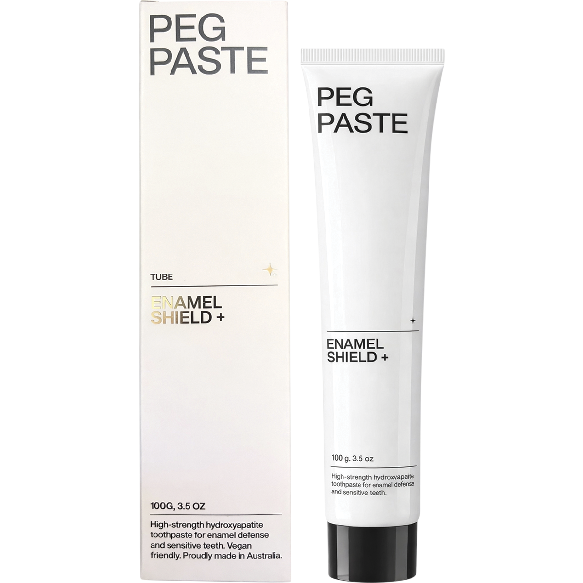 Peg Paste Natural Toothpaste Hydroxyapatite Enamel Shield Mint 100g