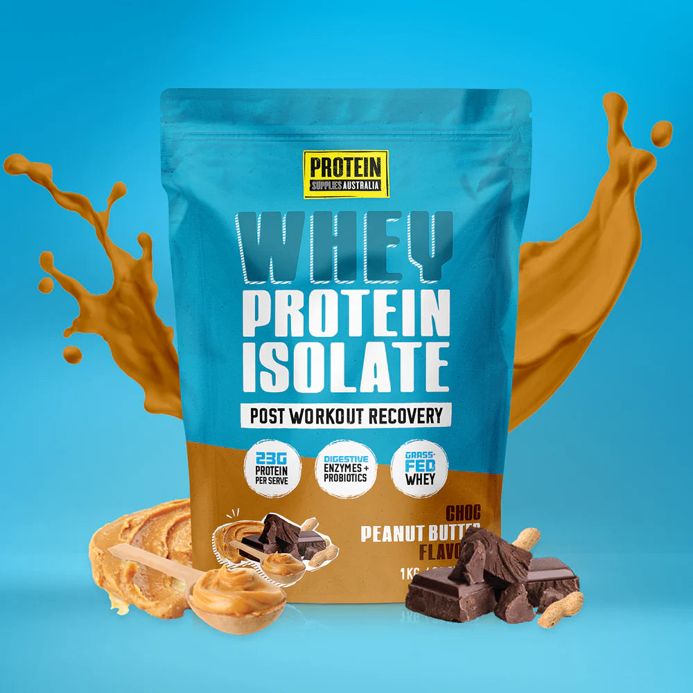 Protein Supplies Australia WPI Whey Protein Isolate Choc Peanut Butter 500g