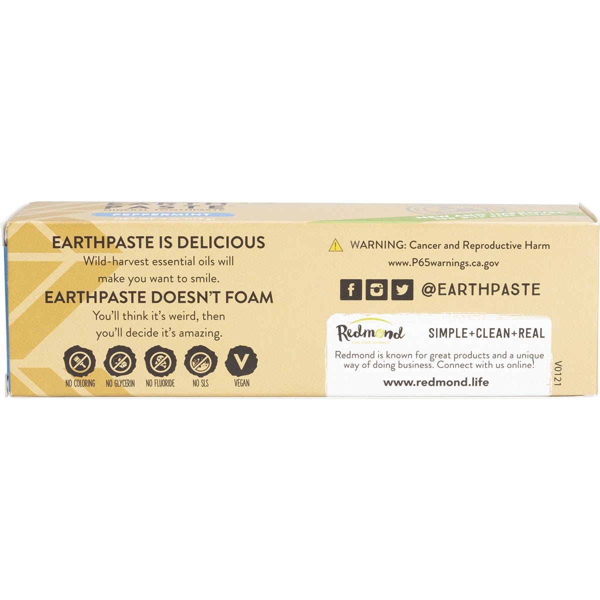 Redmond Earthpaste Toothpaste with Silver Peppermint 113g