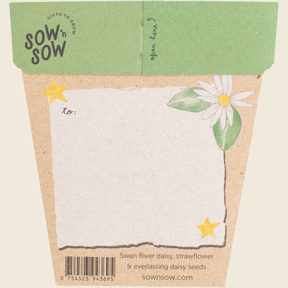 Sow 'n Sow Gift of Seeds Christmas Native Daisies