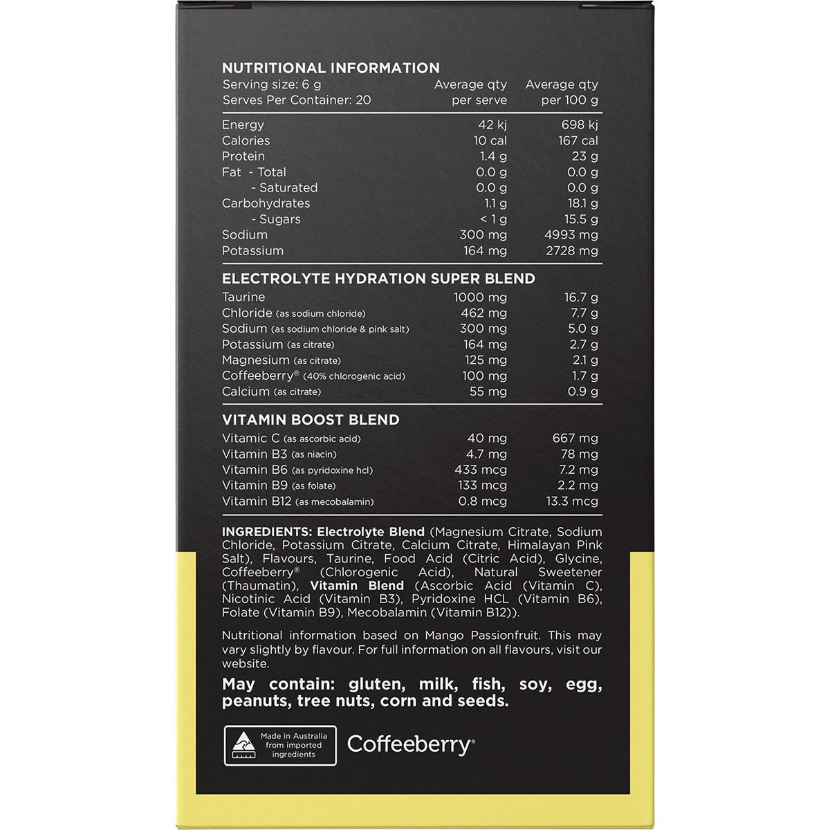 Switch Nutrition Hydrate Electrolytes No Added Sugar Assorted Flavours 6g (Pack of 20)