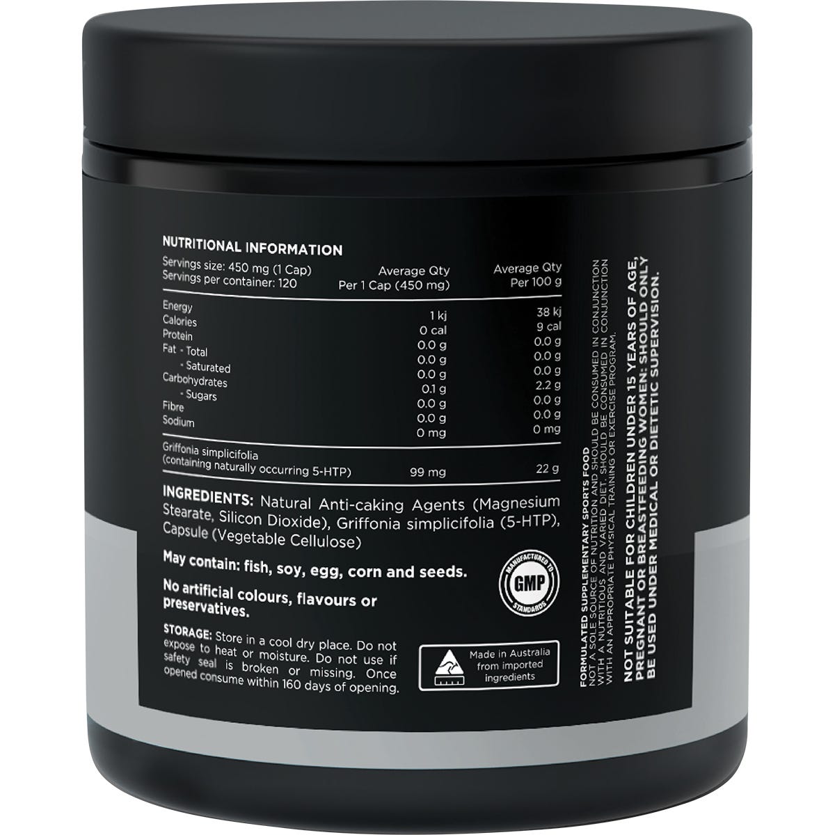 Switch Nutrition Griffonia Naturally Occuring 5-HTP 120 Caps