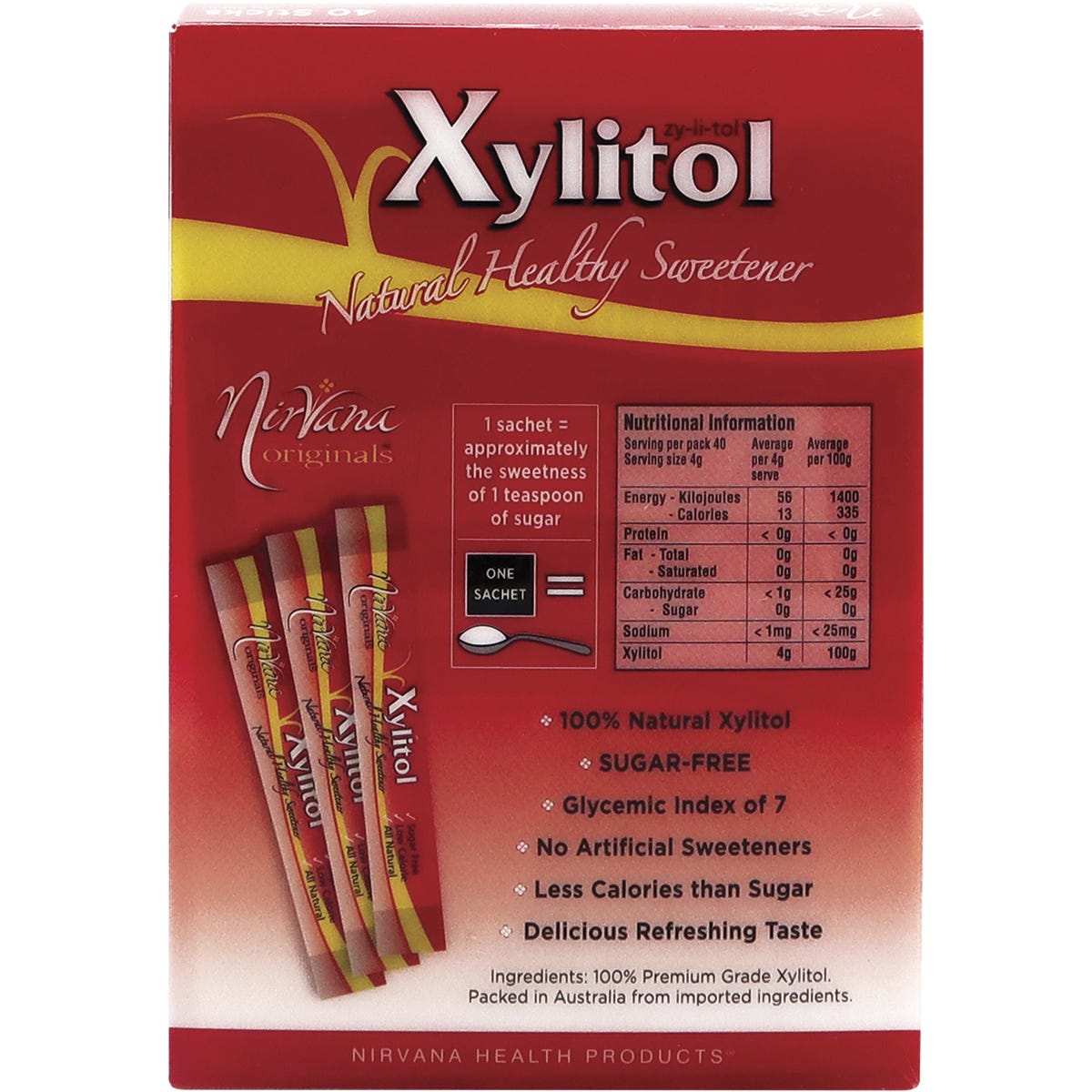 Nirvana Originals Xylitol Sticks 4g (Pack of 40)