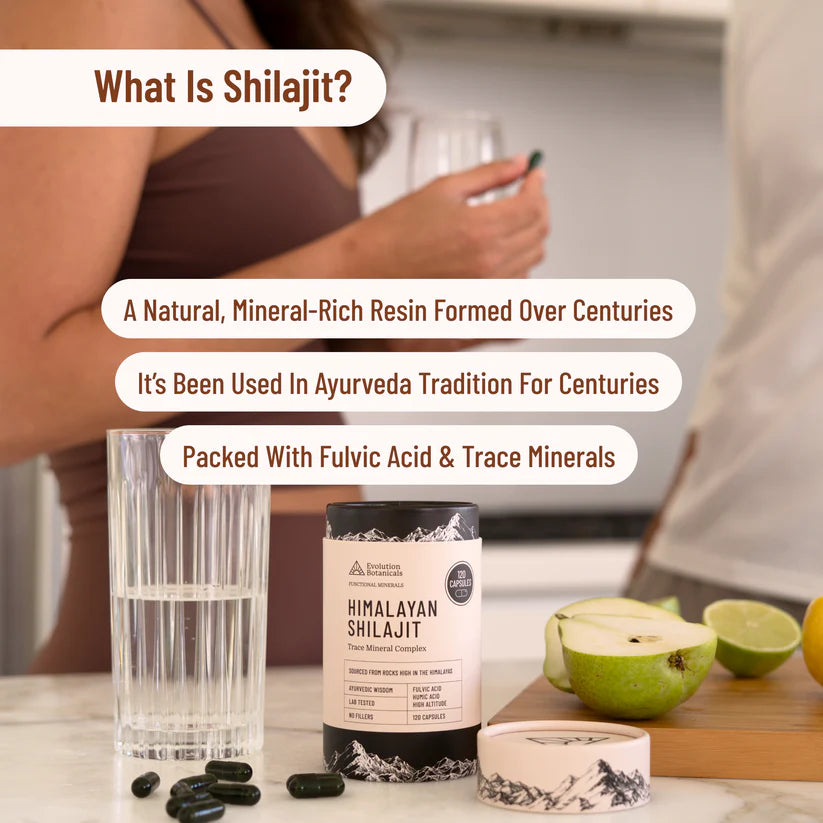 Evolution Botanicals Himalayan Shilajit Trace Mineral Complex 120 Caps
