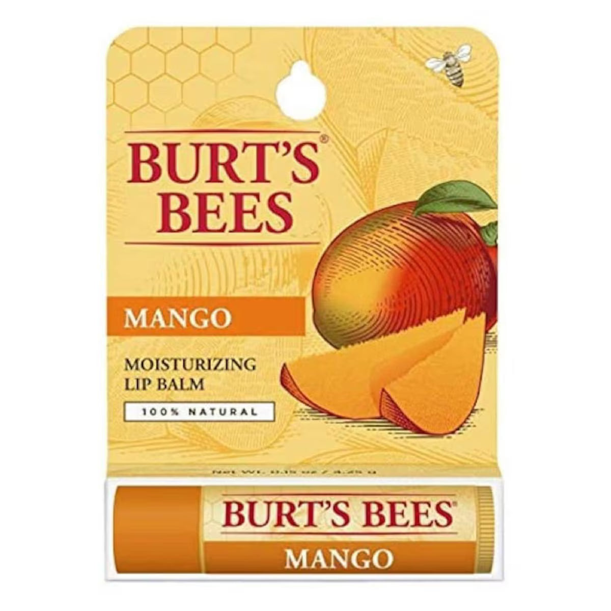 Burts Bees Moisturising Lip Balm Mango 4.25g