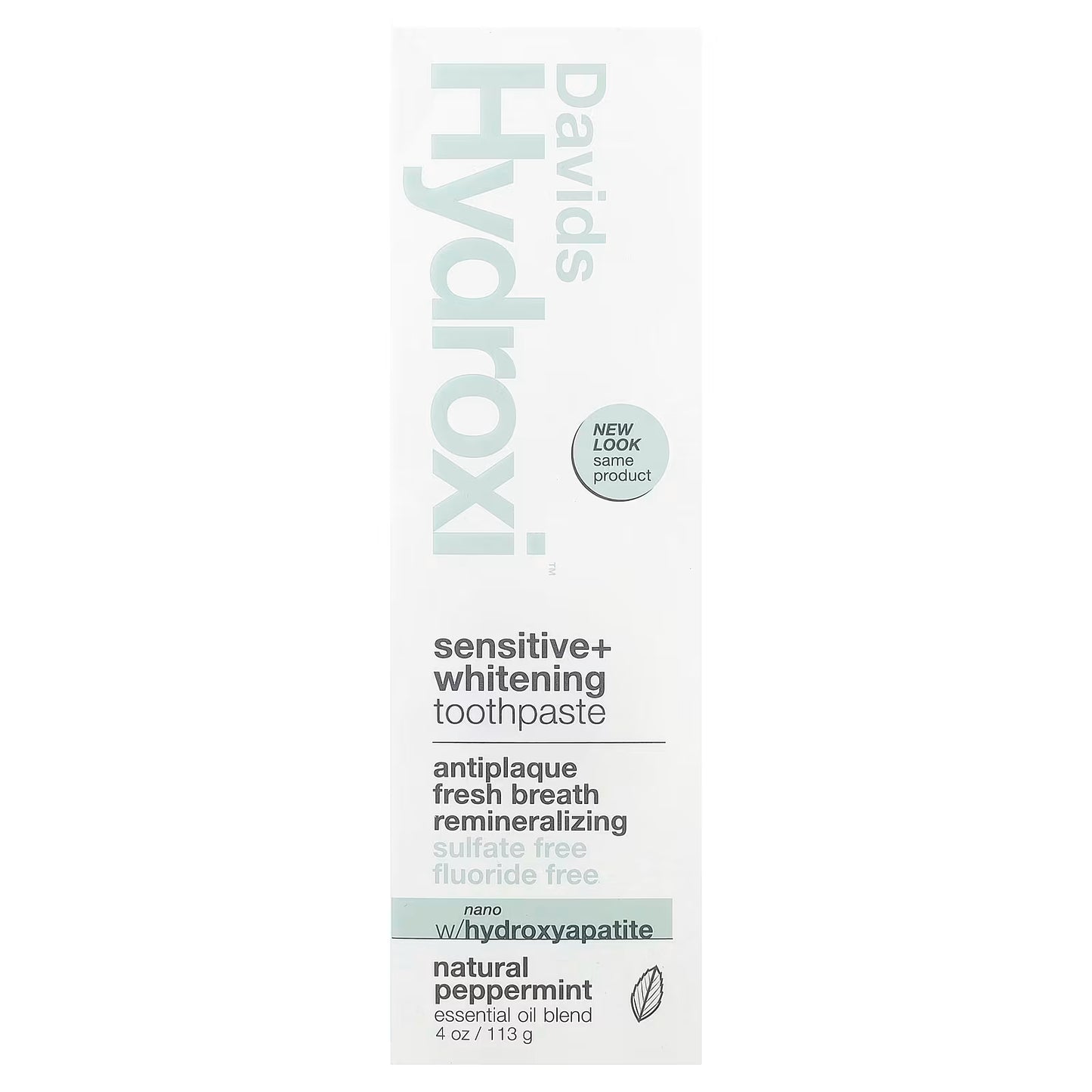 Davids Toothpaste Sensitive + Whitening Peppermint 113g