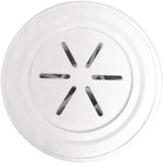 Side view of a white Ecobud Gentoo water filter replacement cartridge shown on a white background.