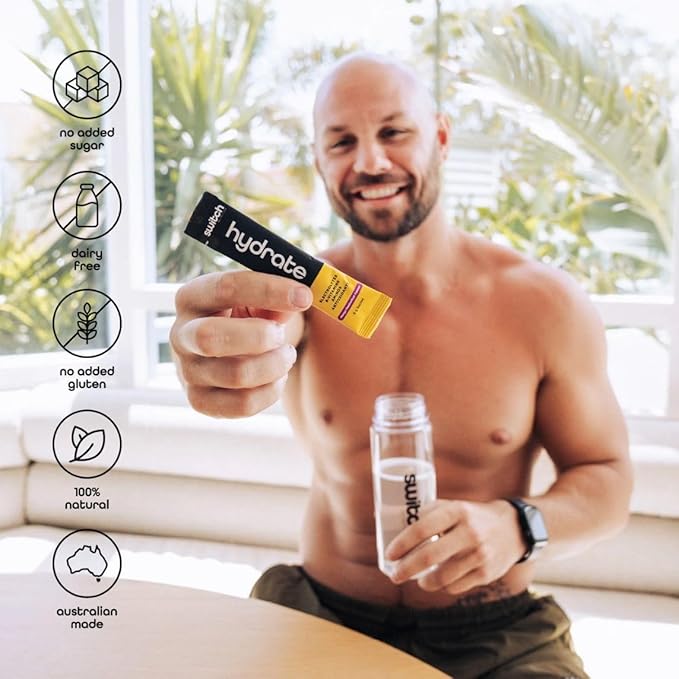 Switch Nutrition Hydrate Electrolytes No Added Sugar Mango Passionfruit 6g (Pack of 20)