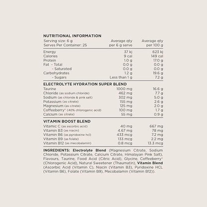 Switch Nutrition Hydrate Electrolytes No Added Sugar Mango Passionfruit 6g (Pack of 20)