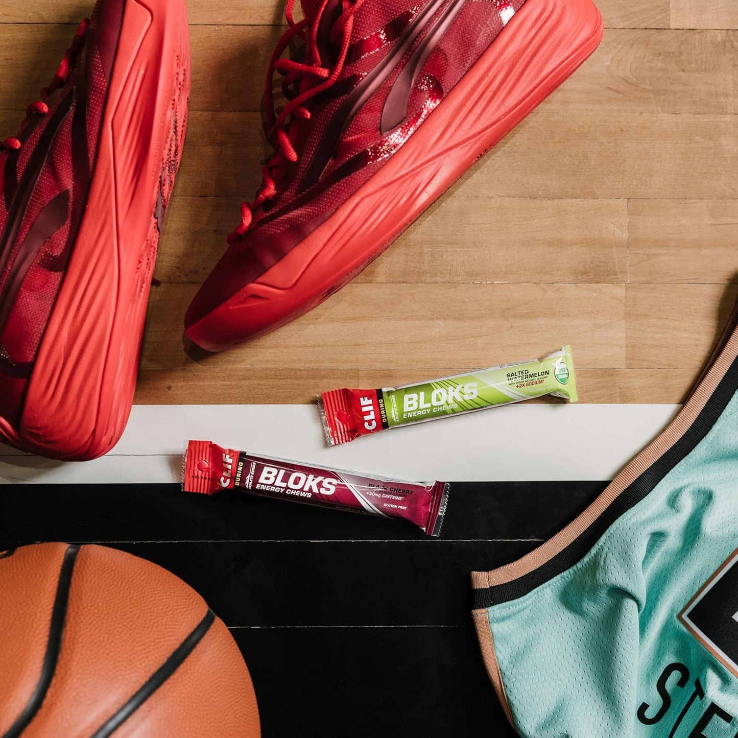 CLIF Bloks Energy Chews Salted Watermelon 100mg Sodium 60g (Pack of 18)