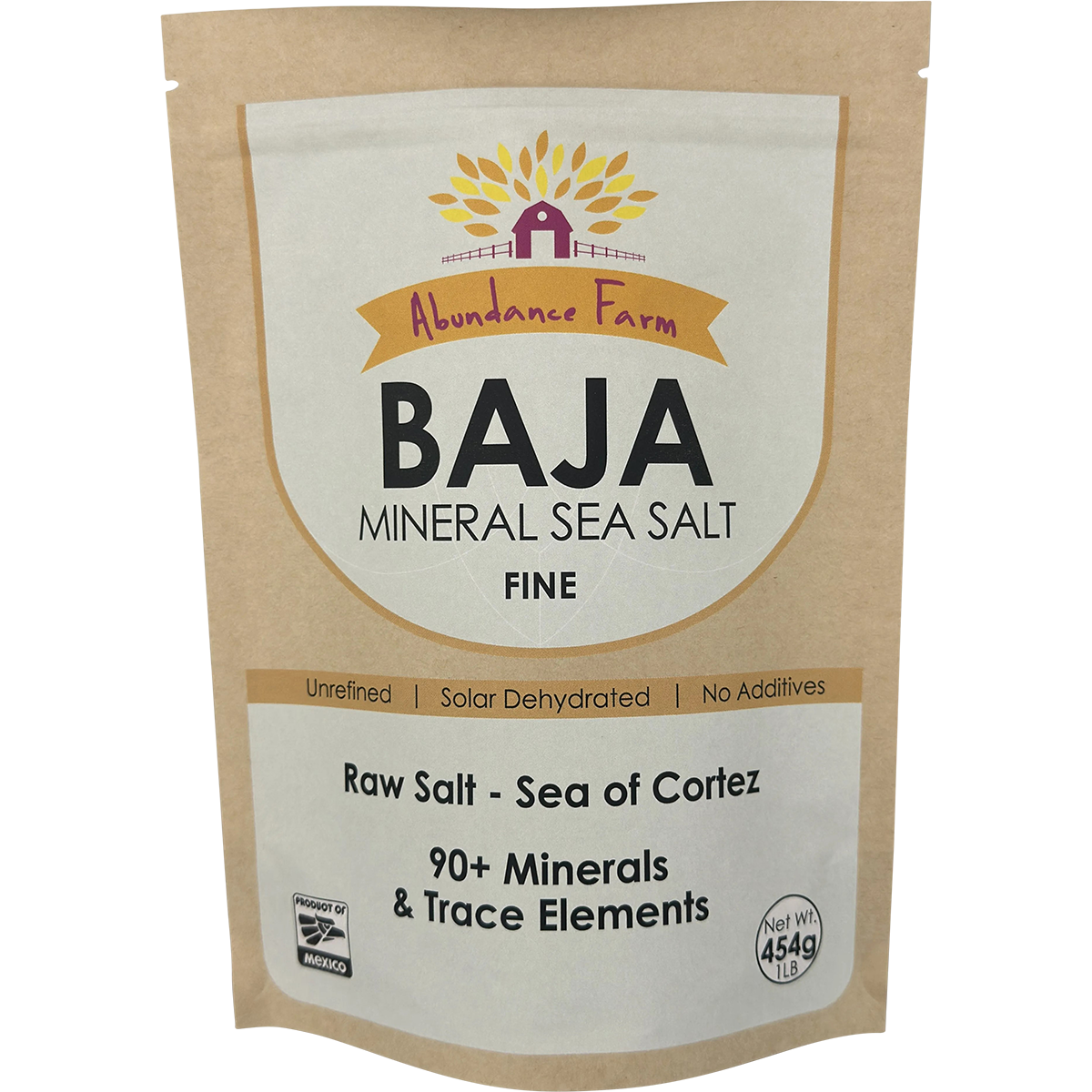 Abundance Farm Baja Mineral Sea Salt Fine 454g
