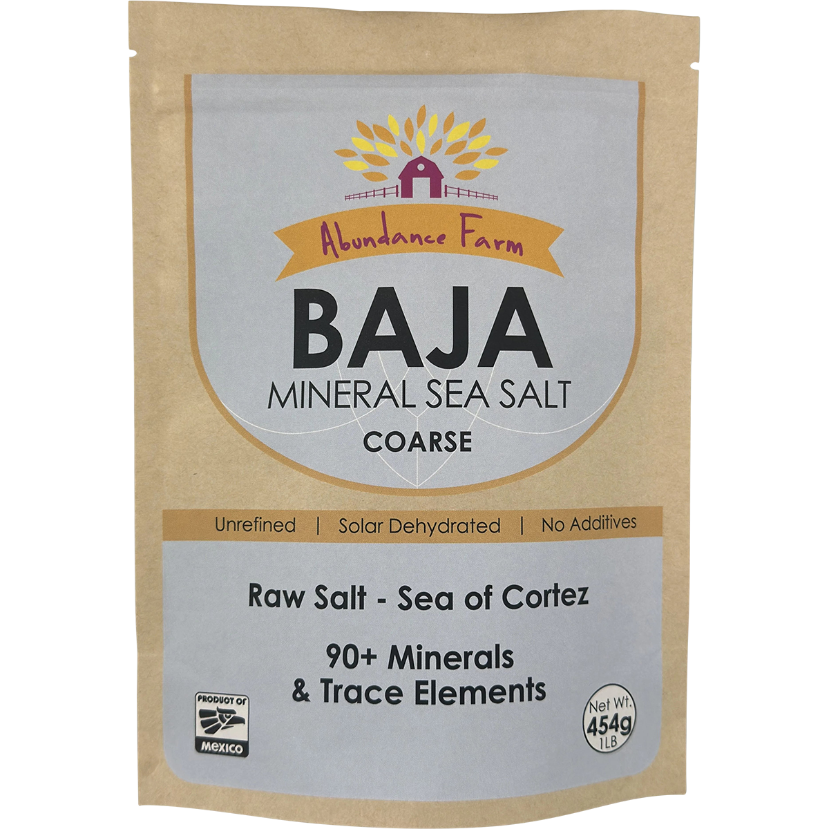 Abundance Farm Baja Mineral Sea Salt Coarse 454g