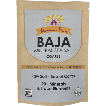 Abundance Farm Baja Mineral Sea Salt Coarse 454g