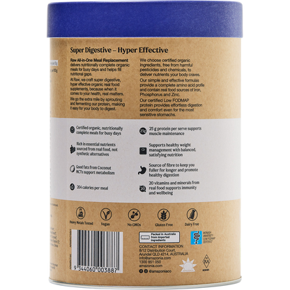 Amazonia Raw All-In-One Meal Replacement Vanilla Creme 750g