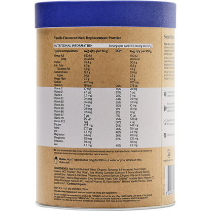 Amazonia Raw All-In-One Meal Replacement Vanilla Creme 750g