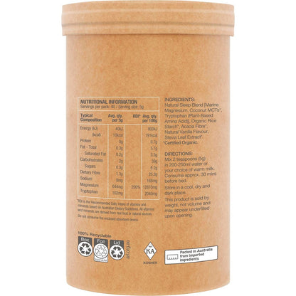 Amazonia Raw Sleep Magnesium Dreamy Vanilla 200g