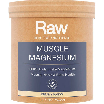 Amazonia Raw Muscle Magnesium Creamy Mango 100g