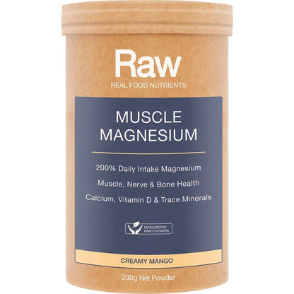 Amazonia Raw Muscle Magnesium Creamy Mango 200g