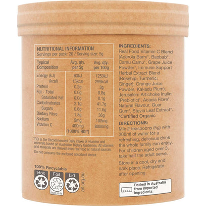 Amazonia Raw Organic Vitamin C Passionfruit 100g