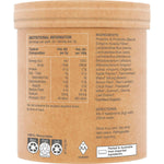 Right side view of a 100g tub of Amazonia Raw Organic Probiotics Cloudy Apple on a white background.